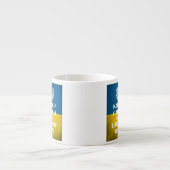Keep calm and carry on Oekraïens embleem trident Espresso Kop (Voorkant)