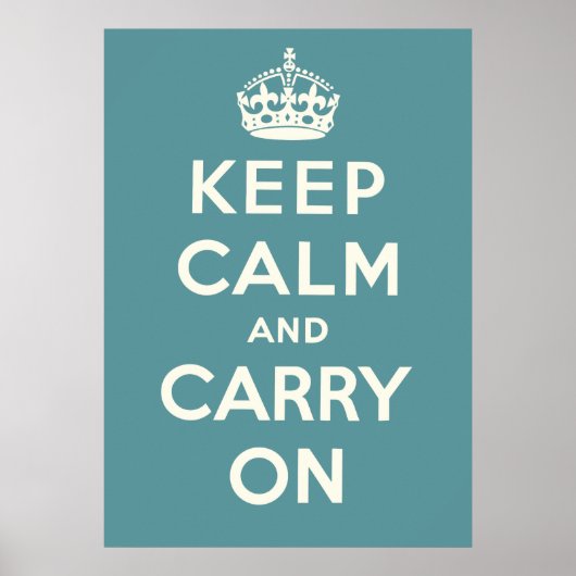 Keep Calm And Carry On Poster (Voorkant)