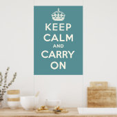 Keep Calm And Carry On Poster (Keuken)