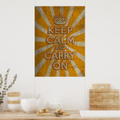 Keep Calm And Carry On Poster (Keuken)