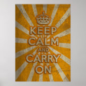 Keep Calm And Carry On Poster (Voorkant)
