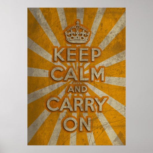 Keep Calm And Carry On Poster (Voorkant)