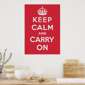 Keep Calm And Carry On Poster (Keuken)