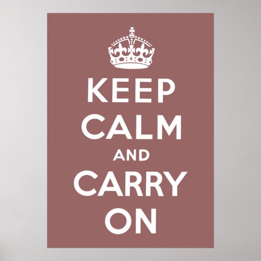 Keep Calm And Carry On Poster (Voorkant)