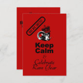 Keep Calm and Celebrate Chinese New Year 2027 Kaart (Voorkant / Achterkant)