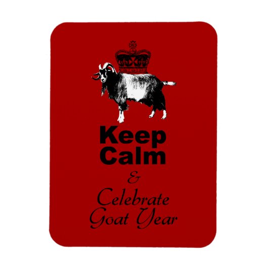 Keep Calm and Celebrate Goat Year 2027 Mg Magneet (Verticaal)