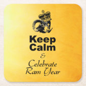 Keep Calm and Celebrate Goat year 2027 Pco Kartonnen Onderzetters (Voorkant)