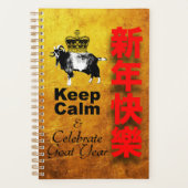 Keep Calm and Celebrate Goat Year 2027 Pl2 Planner (Voorkant)