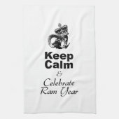 Keep Calm and Celebrate Ram Year 2027 KT Theedoek (Verticaal)