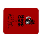 Keep Calm and Celebrate Ram Year 2027 Mg Magneet (Horizontaal)