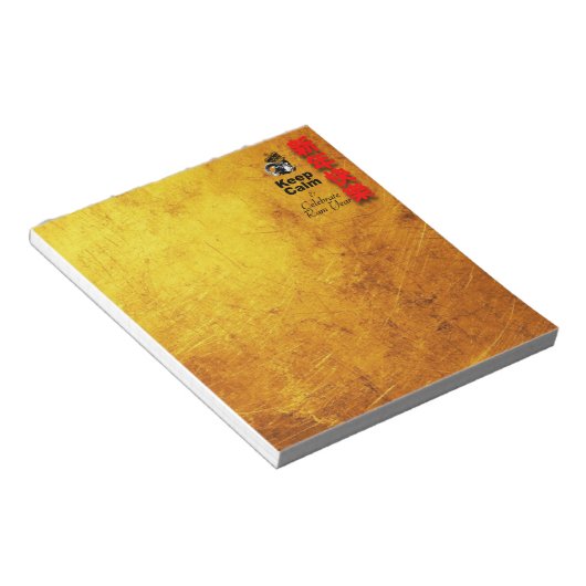 Keep Calm and Celebrate Ram Year 2027 Np2 Notitieblok (Schuin)