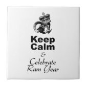 Keep Calm and Celebrate Ram Year 2027 Tegeltje (Voorkant)