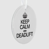 KEEP CALM AND DEADLIFT ORNAMENT (voorkant)
