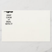 KEEP CALM and Deal with It Briefpapier (Voorkant)