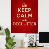 'Keep Calm and Declutter' Poster (Thuiskantoor)