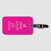 Keep Calm and Do Yoga Bagagelabel (Voorkant (horizontaal))