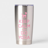 Keep Calm and Do Yoga Geïsoleerde Drinkbeker (Voorkant)