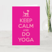 Keep Calm and Do Yoga Kaart (Voorkant)