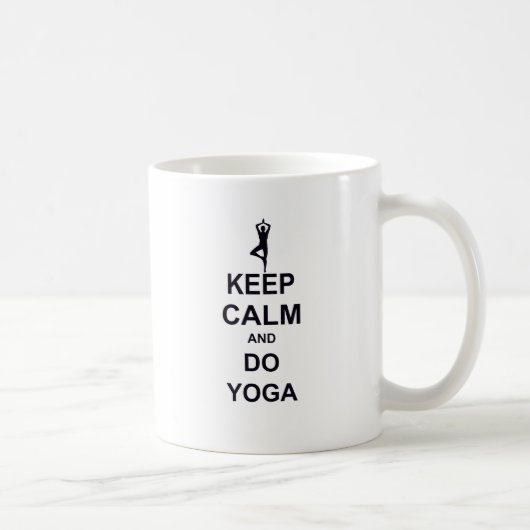 keep Calm and do Yoga Koffiemok (Rechts)