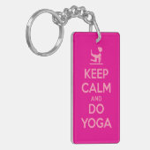 Keep Calm and Do Yoga Sleutelhanger (Voorkant Links)