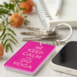 Keep Calm and Do Yoga Sleutelhanger