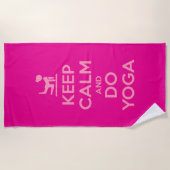 Keep Calm and Do Yoga Strandlaken (Voorkant)