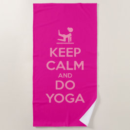 Keep Calm and Do Yoga Strandlaken