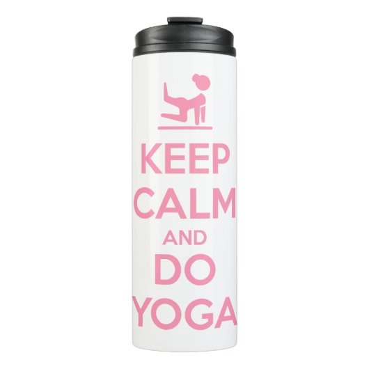 Keep Calm and Do Yoga Thermosbeker (Voorkant)