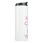 Keep Calm and Do Yoga Thermosbeker (Gedraaid links)