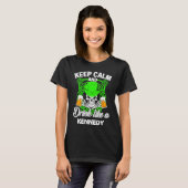 Keep calm and drink like a KENNEDY st patricks day T-shirt (Voorkant volledig)