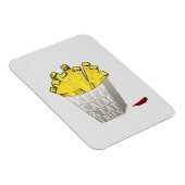 Keep Calm and Eat Fries Art Pop Magneet (Rechterzijde)
