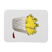 Keep Calm and Eat Fries Art Pop Magneet (Horizontaal)
