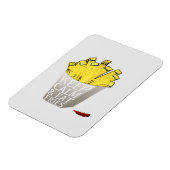 Keep Calm and Eat Fries Art Pop Magneet (Linkerzijde)