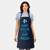 Keep Calm and Eat Pizza 1 Schort (Gedragen)
