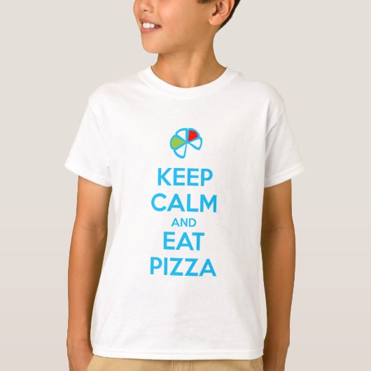 Keep Calm and Eat Pizza 1 T-shirt (Voorkant)
