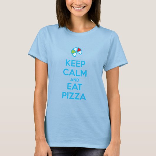 Keep Calm and Eat Pizza 1 T-shirt (Voorkant)