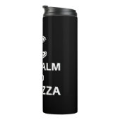 Keep Calm And Eat Pizza Thermosbeker (Geroteerd rechts)