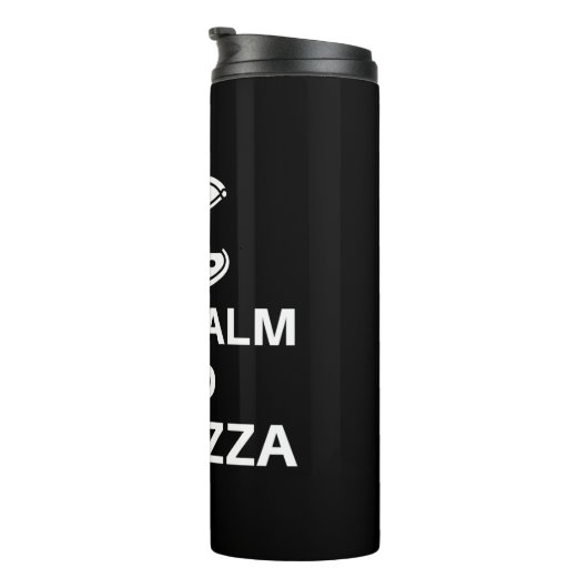 Keep Calm And Eat Pizza Thermosbeker (Geroteerd rechts)