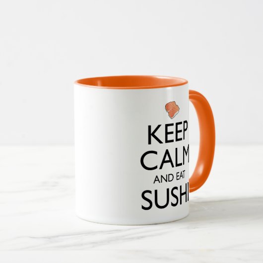 Keep Calm And Eat Sushi Mok (Voorkant rechts)
