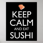 Keep Calm And Eat Sushi Poster (Voorkant)