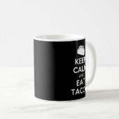 Keep Calm And Eat Tacos T-Shirt Christmas  Koffiemok (Voorkant rechts)