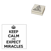 Keep Calm and Expect Miracles rubber stamp Rubberstempel (Gestempeld)
