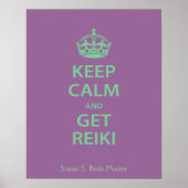 Keep Calm and Get Reiki Poster (Voorkant)