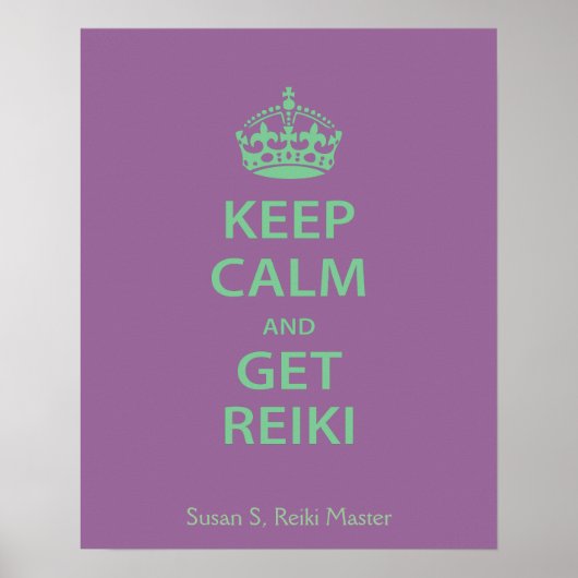 Keep Calm and Get Reiki Poster (Voorkant)