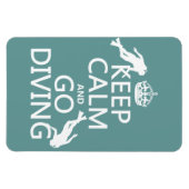 Keep Calm and Go (duiken) Duiken (alle kleuren) Magneet (Horizontaal)