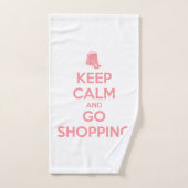 Keep Calm and Go Shopping Bad Handdoek (Handdoek)
