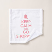 Keep Calm and Go Shopping Bad Handdoek (Wasdoekje)