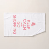 Keep Calm and Go Shopping Bad Handdoek (Handdoek)