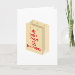 Keep Calm and Go Shopping (bag1) Kaart