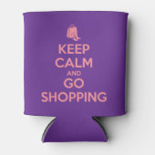 Keep Calm and Go Shopping Blikjeskoeler (Voorkant)